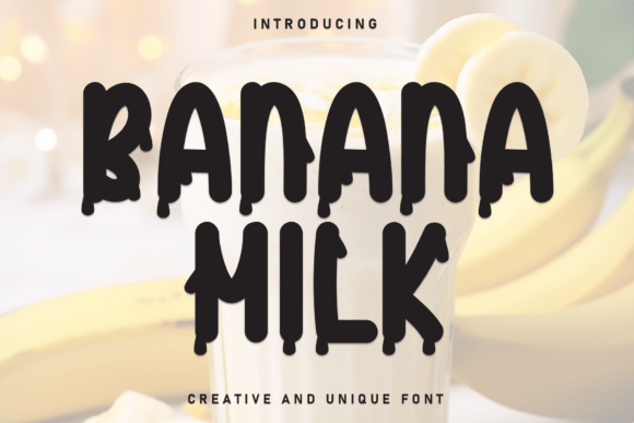 Banana Milk Font Review: A Playful Display Typeface for Creative Makers