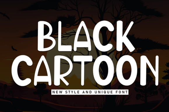 Black Cartoon Font: A Playful Typeface for Craft Projects