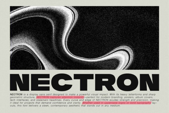 Boost Your Campaigns with the Nectron Typeface