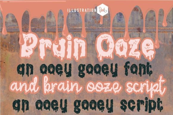 Brain Ooze Duo Font Review for Creepy and Creative Designs