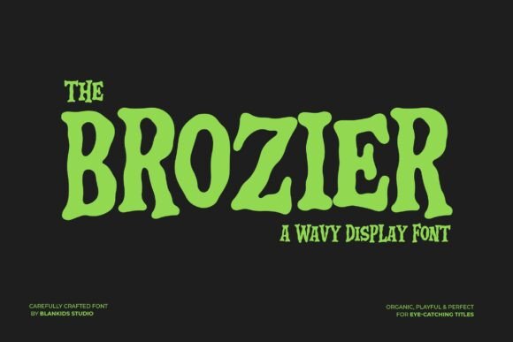 Brozier Font: A Playful, Wavy Typeface for Craft Creators