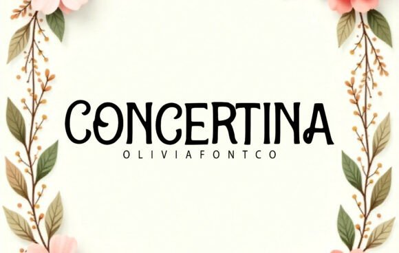 Concertina Font: Quirky Elegance for Creative Designers