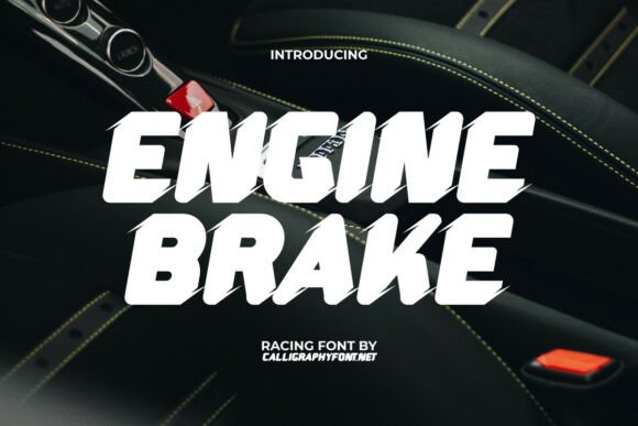 Engine Brake Font: A Bold Display Typeface for High-Energy Branding