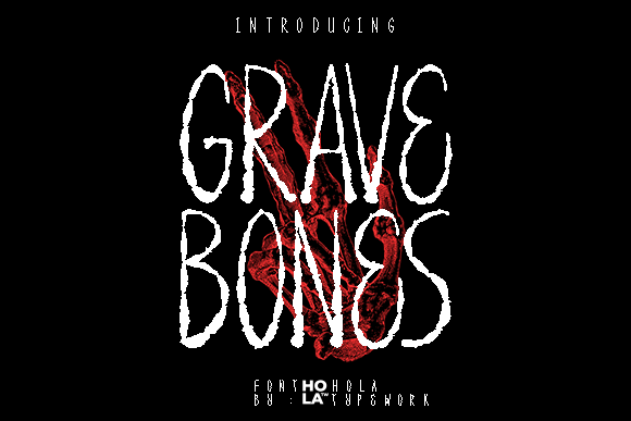 Grave Bones Font for Spooky Web Design and Branding