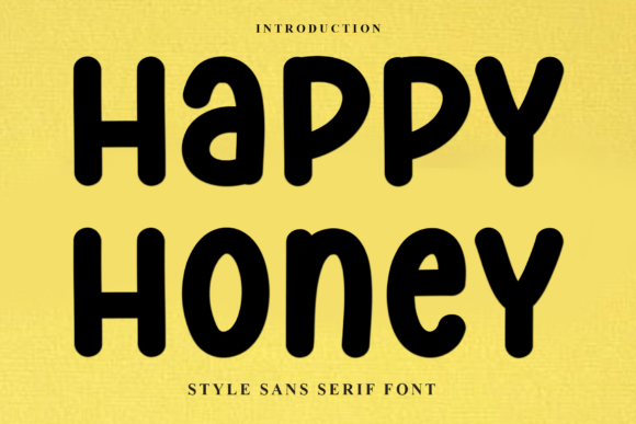 Happy Honey Font: A Display Typeface for Memorable Branding