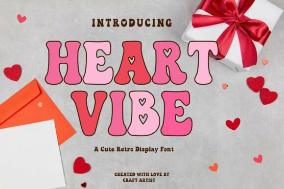Heart Vibe Font: A Playful Display Typeface for Digital Designers