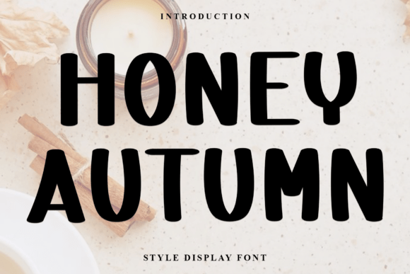 Honey Autumn Font: A Display Typeface for Digital Designers