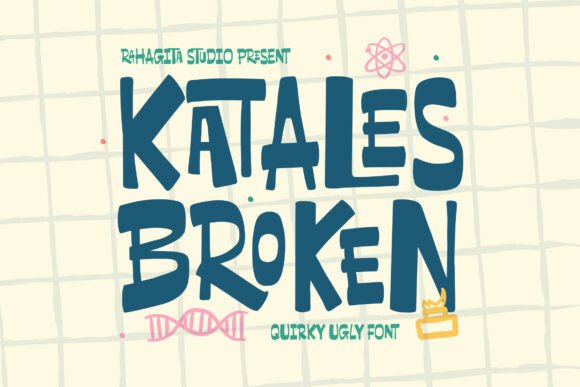 Katales Broken Font for Bold Digital Design