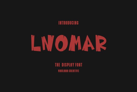 Lnomar Font for Spooky Editorial Design