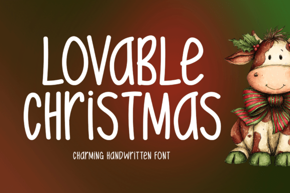 Lovable Christmas Font Brings Festive Warmth to Editorial Design