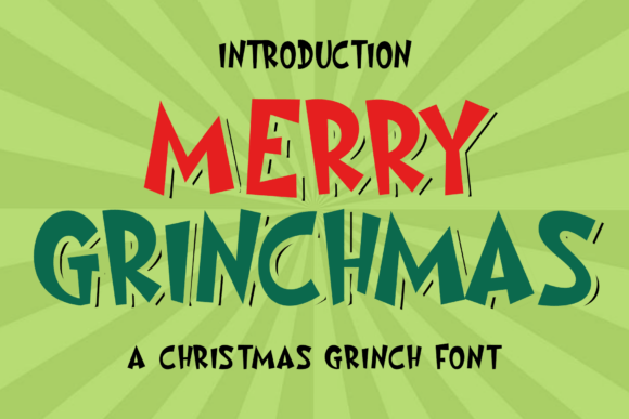 Merry Grinchmas Font for Bold Branding