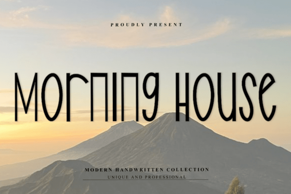 Morning House Font for Creative Design