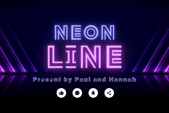 Neon Line: A Display Font for Modern Editorial Design