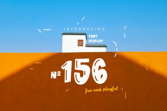 No. 156 Display Font for Editorial Design