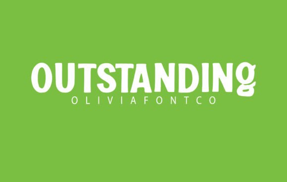 Outstanding Font: A Bold Display Typeface for Creative Makers