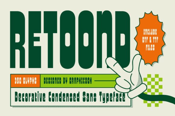 Retoond: A Bold, Retro-Style Display Font for Eye-Catching Typography