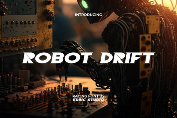Robot Drift Font: A Futuristic Display Typeface for Dynamic Web Design