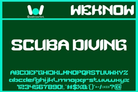 Scuba Diving Font: A Stylish Typeface for Bold Branding