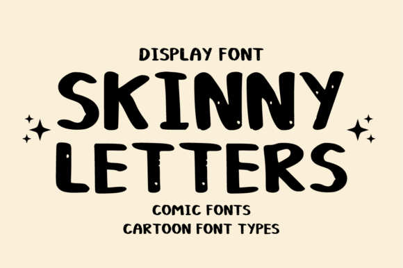 Skinny Letters: A Playful Display Font for Editorial Design