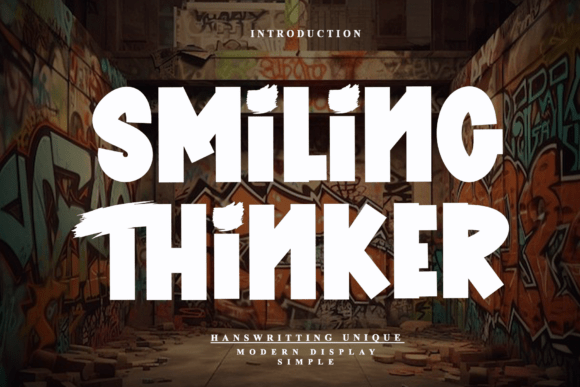 Smiling Thinker Font: Bold, Edgy Typography for Creative Makers