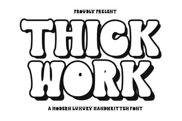 Thick Work Font for Web Design